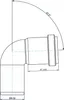 POLOPLAST POLO-KAL NG, Bogen, DN 32, 87°, 1 Stk. Produktbild-Vorschau 2