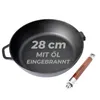 BIOL Gusseiserne Pfanne mit abnehmbarem Griff, 28 cm Produktbild-Vorschau 1