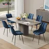 A dining room scene with a table and chairs. Produktbild-Vorschau