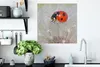 MuchoWow® Poster Marienkäfer auf Löwenzahn 50x50 cm - Produktbild-Vorschau 3