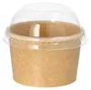 500 Eisbecher, Pappe rund 125 ml Ø 7,5 cm · 4,8 cm braun Produktbild-Vorschau 3
