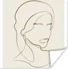 MuchoWow® Poster Frauen - Text - Zitate - Linienkunst 50x50 Produktbild-Vorschau 1