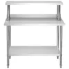 Piano di lavoro per cucina con ripiano superiore 120×60×120 Anteprima dell’immagine prodotto 2