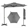 COSTWAY Parasol, diameter 270 cm, hangparasol, 360° Productafbeelding-voorbeeld 1