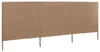 vidaXL 3-teiliges Windschutzgewebe 400 x 120 cm Taupe Produktbild-Vorschau 5