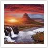 Poster - Poster ohne Rahmen - Kirkjufell Wasserfall Berg - Produktbild-Vorschau 1
