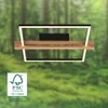 LED Deckenlampe Holz LED Deckenleuchte Wohnzimmer Dimmbar Produktbild-Vorschau 4