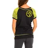 Zumba T-shirt sportiva da donna a maniche corte con scollo Anteprima dell’immagine prodotto 3
