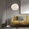 LED RGB Stehlampe, Feder Schirm, weiß, dimmbar, H 196 cm Produktbild-Vorschau 9