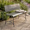 Gartenbank Metall Schwarz L115cm Lieblingsplatz Sitzbank Produktbild-Vorschau 2