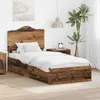 vidaXL Bettrahmen mit Kopfteil Altholz 100 x 200 cm Produktbild-Vorschau 2