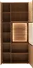 Vitrine HARPER MAIHAR BHT 90x206x38 cm braun Glasschrank Produktbild-Vorschau 5