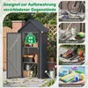 COSTWAY metalen tuinhuis, tuinhuisje voor gereedschap met Productafbeelding-voorbeeld 8