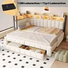 Letto imbottito Merax, modello divano letto, 90x200 cm, con Anteprima dell’immagine prodotto 2