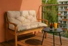 Coussin de banc de jardin 120x60x50cm beige | Coussins pour Voir les images du produit 6
