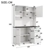 Flieks Hochschrank mit mehrstufigem Stauraum, integrierter Produktbild-Vorschau 8