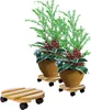 BigDean Pflanzenroller rund Buchenholz massives Holz 30 cm Produktbild-Vorschau 1