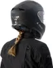 A person wearing a black motorcycle helmet and jacket, seen from behind. Anteprima dell’immagine prodotto
