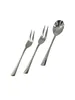 Three pieces of cutlery, two forks and one spoon, are arranged diagonally on a white background. Anteprima dell’immagine prodotto
