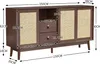 MODFU Sideboard mit 3 Rattan Türen und 2 Schubladen, Produktbild-Vorschau 7