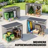 Outsunny Metall Gerätehaus 2,42 m², Geräteschuppen mit Produktbild-Vorschau 8