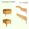 Floranica Bordure de Jardin en bois 40 x 200 cm Nature Voir les images du produit 12