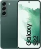 A studio shot of a Samsung Galaxy S22 smartphone, shown from the back and front. Voir les images du produit