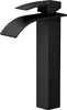 A black waterfall faucet against a white background. Náhled obrázku produktu