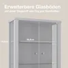 K-Möbel Szafka wisząca szklana aluminiowa / srebrna Podgląd zdjęcia produktu 15