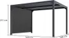 Pergola Bioclimatique Aluminium Gris Anthracite avec Rideau Voir les images du produit 4
