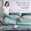 Sentidos Türkis Bettwäsche Set 135x200cm 4teilig %100 Produktbild-Vorschau 3