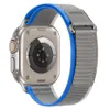 Apple Watch Armband Cubenest Trail Loop Grau mit Blauw - Produktbild-Vorschau 2
