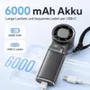 Tragbarer Handventilator 6000mAh mit LED Display & Produktbild-Vorschau 2
