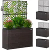 Casaria Fioriera a Traliccio 3 Vasi Polyrattan in Vimini Anteprima dell’immagine prodotto 1