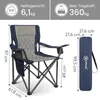 Großer Campingstuhl klappbar bis 360 kg – extra stabiler Produktbild-Vorschau 2
