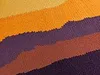 A close-up view of a striped fabric with wavy lines. Anteprima dell’immagine prodotto