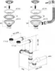 QLS Manueller Siphon 3 1/2 Zoll Ablauf für Doppelbecken Produktbild-Vorschau 2