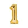 XL Ballon Zahl 18  Geburtstag - Gold Folienballon Ziffer 18 Produktbild-Vorschau 3