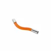 A flexible orange hose with silver connectors on a white background. Produktbild-Vorschau