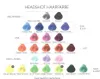 A color chart displaying various shades of hair dye, organized by color family and with swatch examples. Produktbild-Vorschau
