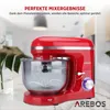 AREBOS Küchenmaschine 1500 W | 6 L Edelstahl | Rühr-, Produktbild-Vorschau 10
