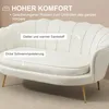 HOMCOM 2 Sitzer Sofa Couch, gepolsterter Polstersofa mit Produktbild-Vorschau 5