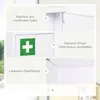 kleankin Medizinschrank, Apothekerschrank mit 3 Schichten, Produktbild-Vorschau 6
