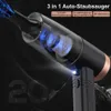 Schwarzer und kupferner 3-in-1-Autostaubsauger mit blauem Licht, das die Saugkraft anzeigt, und weißem LED-Licht am Griff Náhľad obrázku produktu