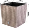 Blumentopf + Einsatz Blumenkübel Rattan RATO LOW DRTS170L Produktbild-Vorschau 2