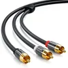 deleyCON 6m Subwoofer Kabel Cinch RCA Y-Kabel Koaxialkabel Produktbild-Vorschau 2