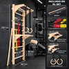 MAMOI Espaldera fitness de pared con barra dominadas, Vista previa de la imagen del producto 2
