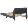 vidaXL Struttura letto "Dover" grigio scuro 100x200 cm in Anteprima dell’immagine prodotto 6