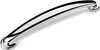 A single polished silver cabinet handle on a white background. Produktbild-Vorschau