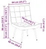 vidaXL Relaxsessel Dunkelgrün 64x74x84 cm Samt Produktbild-Vorschau 6
